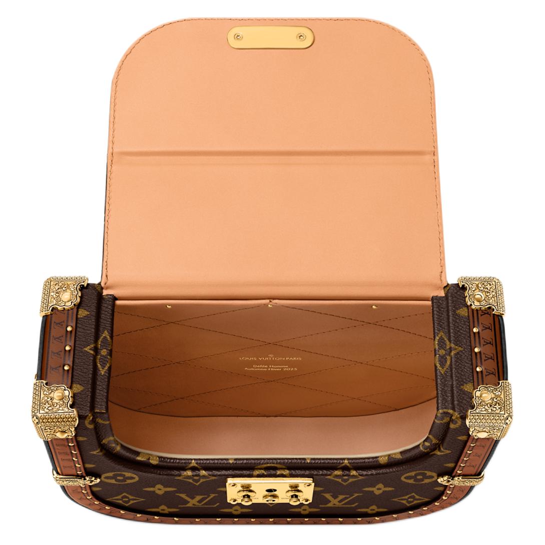 Мужская сумка Louis Vuitton x Nigo MontsourisTrunk (коричневая) — фото 4