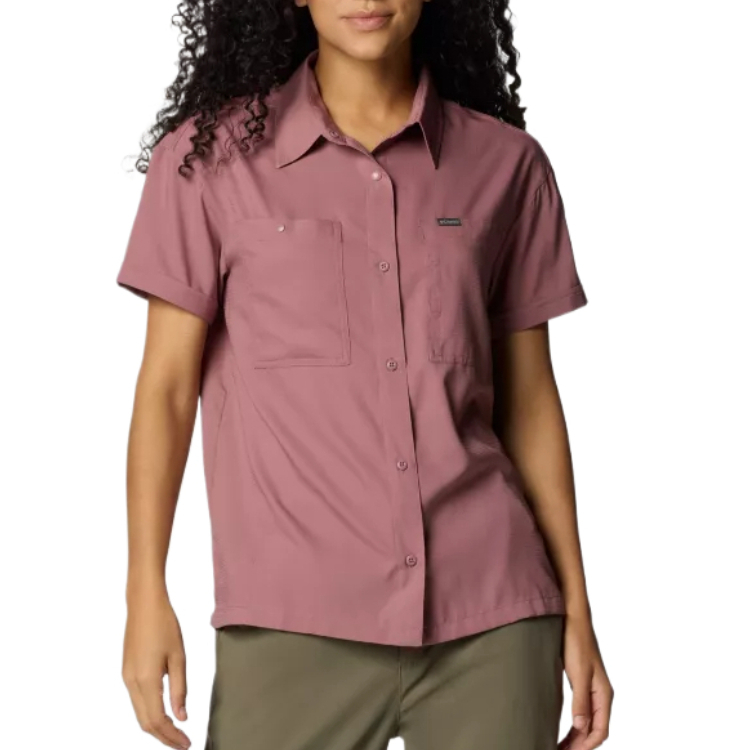 Columbia Columbia Silver Ridge recycled polyester Omni-Shade™ Omni-Wick™ Utility™ comfortable, versatile and fashionable solid color short-sleeved water hiking shirt for women