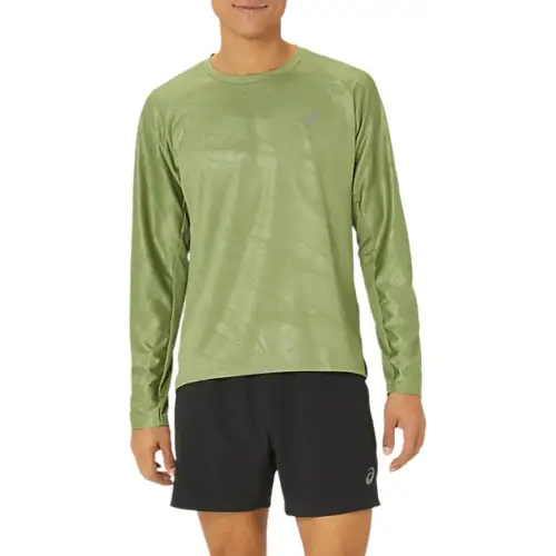 ASICS T Shirts Men's Green Crew Neck