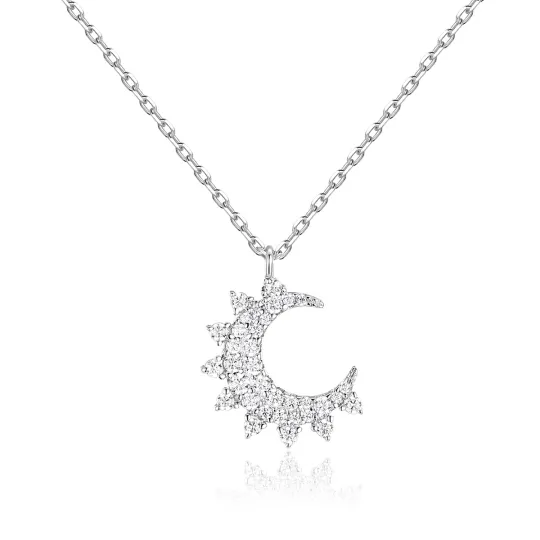 Apm Monaco GOTHIQUE Necklaces Women's Silver White