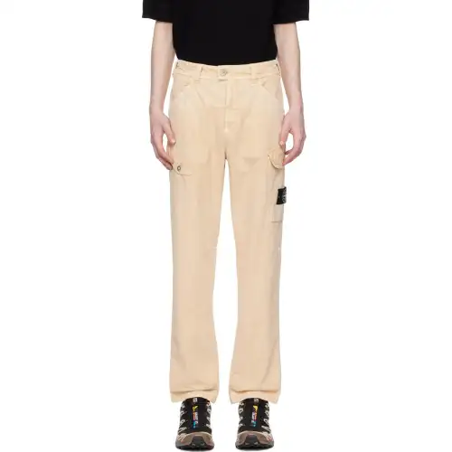 STONE ISLAND Cargo Pants Men's Beige