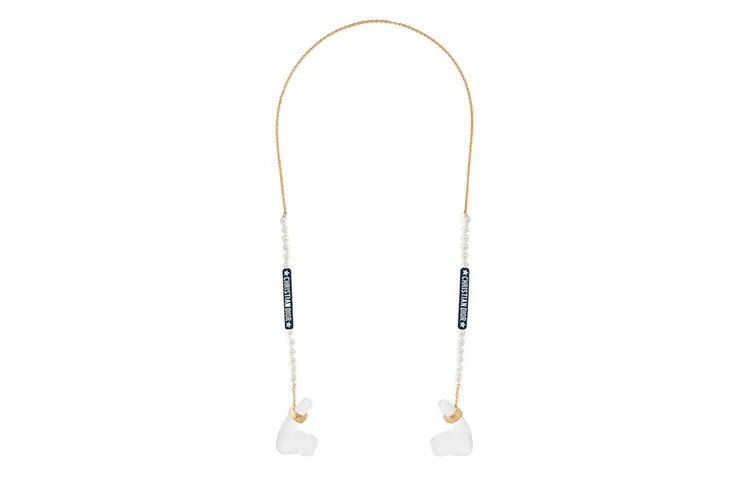 DIOR Vibe White Resin Necklaces Unisex