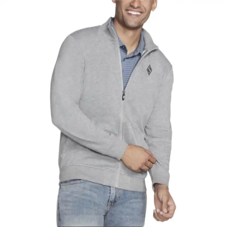 Skechers Jackets & Coats Men's Light Gray