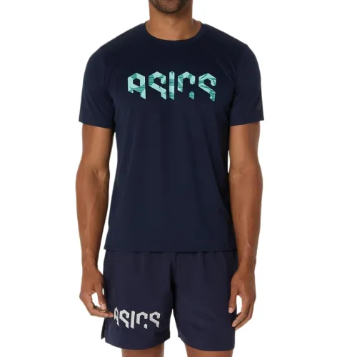 Asics Hex Graphic T Shirt Men's Midnight