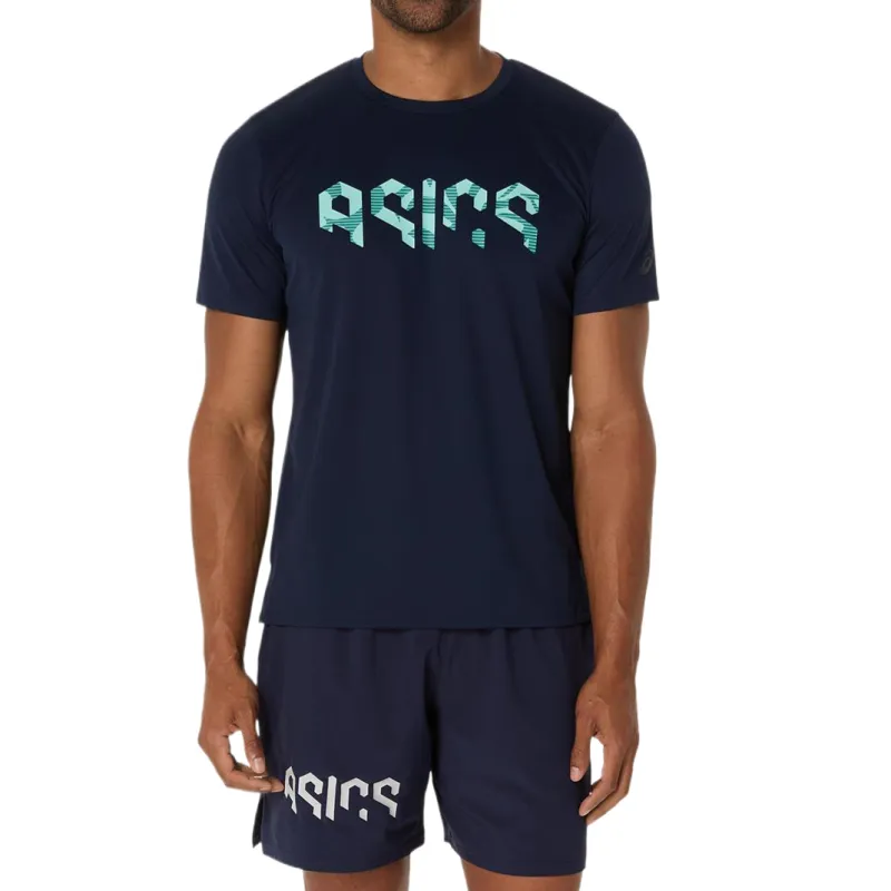Asics Hex Graphic T Shirt Men's Midnight