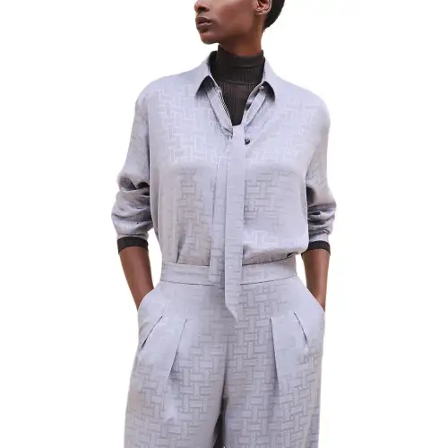 HERMES Shirt Women's Dusty Gray