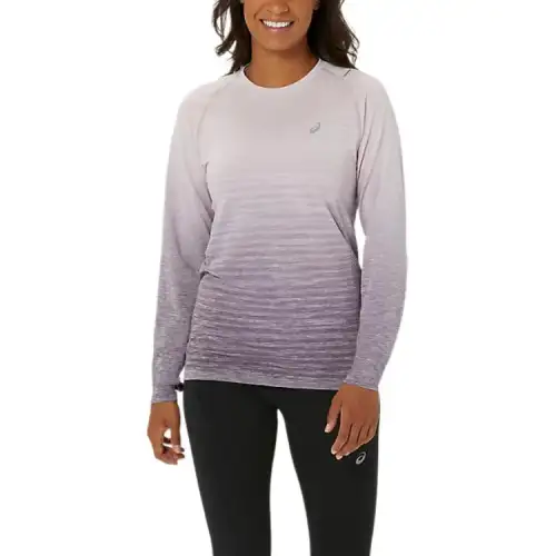 Asics T Shirt Women's Gray Purple Red