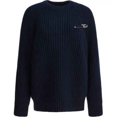 PRADA Pin Detailed Crewneck Jumper
