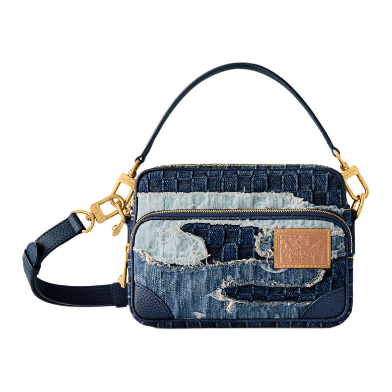 Мужская сумка Louis Vuitton LOUIS VUITTON x Nigo Nil Damier (синий)