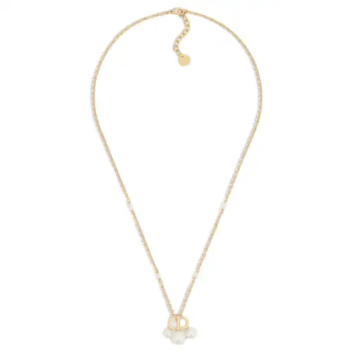 DIOR Metal, Resin Pearl Necklaces Women's Gold