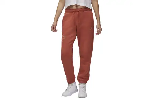 Jordan Brooklyn Fleece Knitted Sweatpants Women's Orange