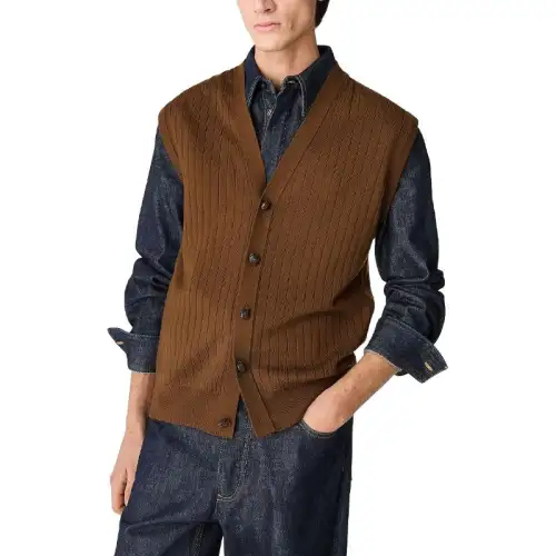 Bottega Veneta V Neck Sleeveless Knitted Gilet