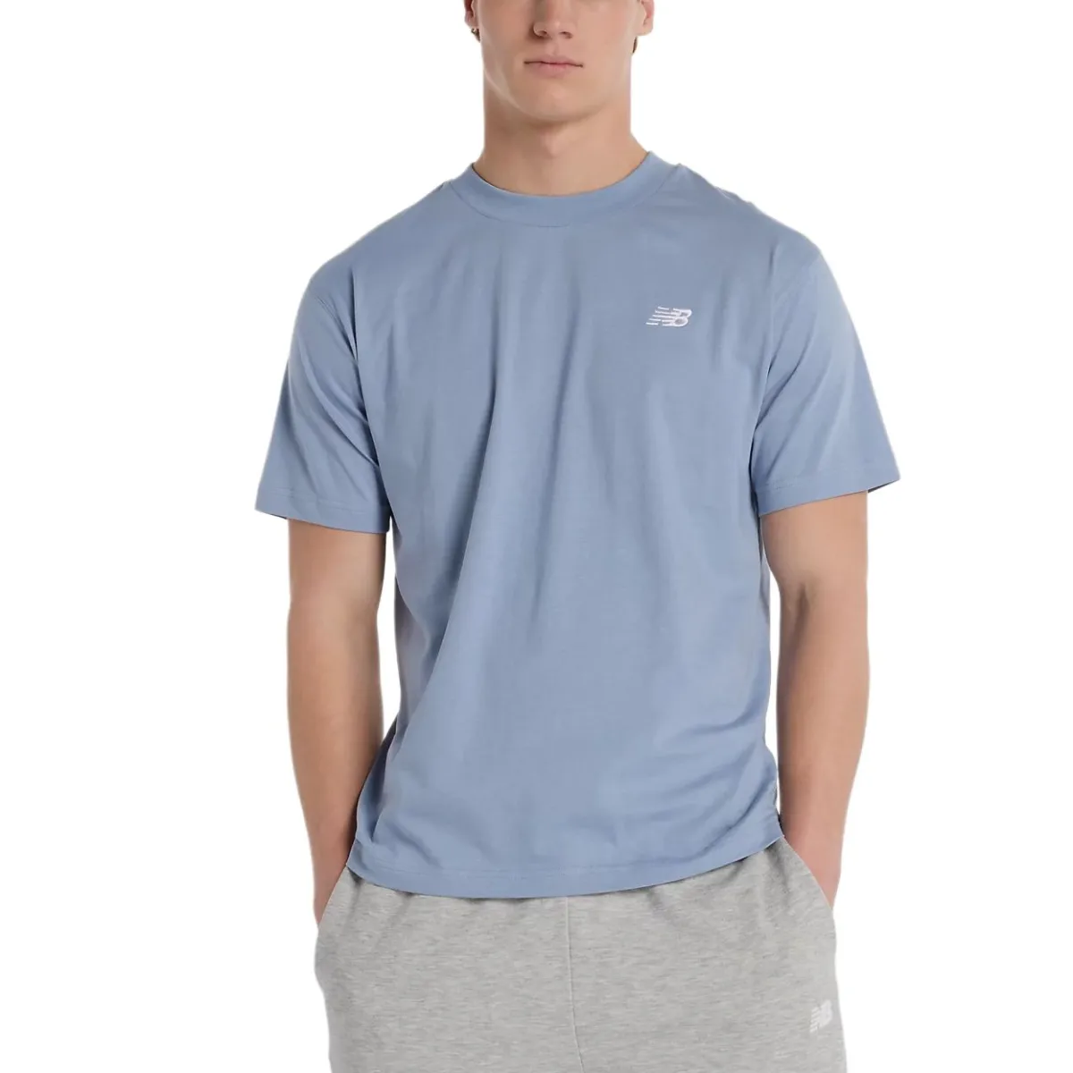 New Balance Sport Essentials Cotton T Shirt T Shirt Men's Blue