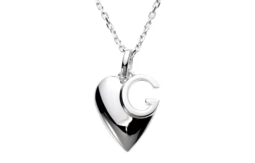 GUCCI Heart Necklaces Unisex Silver