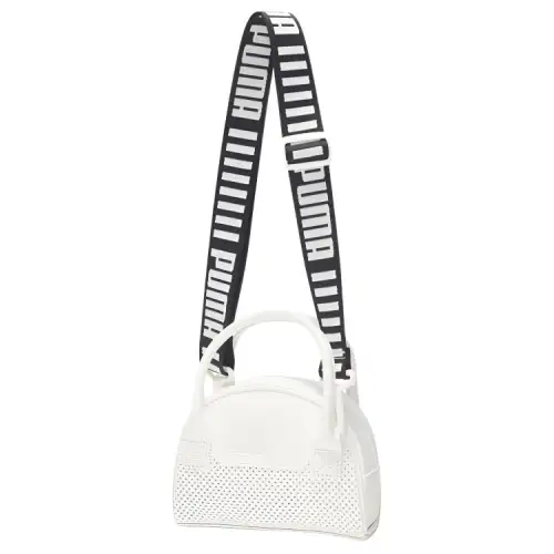 PUMA Artificial Leather Shoulder Bag, Crossbody Bag, Handbag Mini Women's White