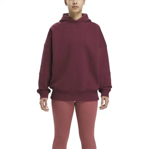 Reebok x LUK Oversized Hoodie Sweatshirt Women's Chestnut