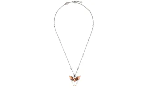 GUCCI Metal Necklaces Unisex Silver