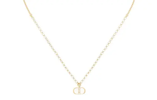 DIOR Classic CD Necklace Series Necklaces Women's Gold