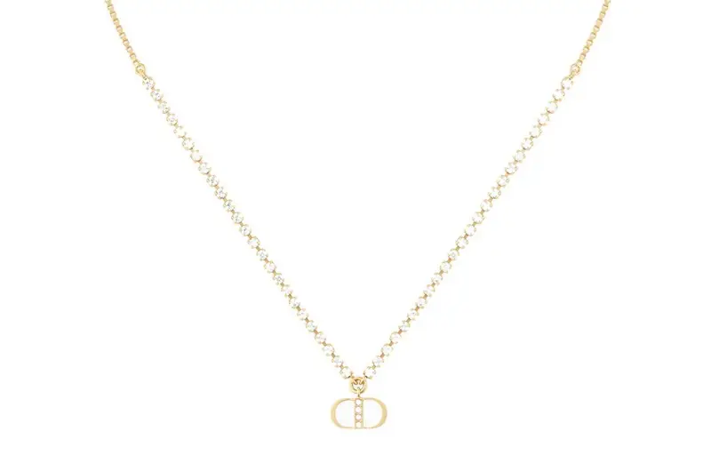 DIOR Classic CD Necklace Series Necklaces Women's Gold
