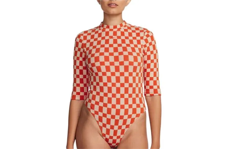 Nike SS24 Jumpsuit Women's Orange Red