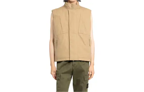 STONE ISLAND High-Neck Zipped Gilet