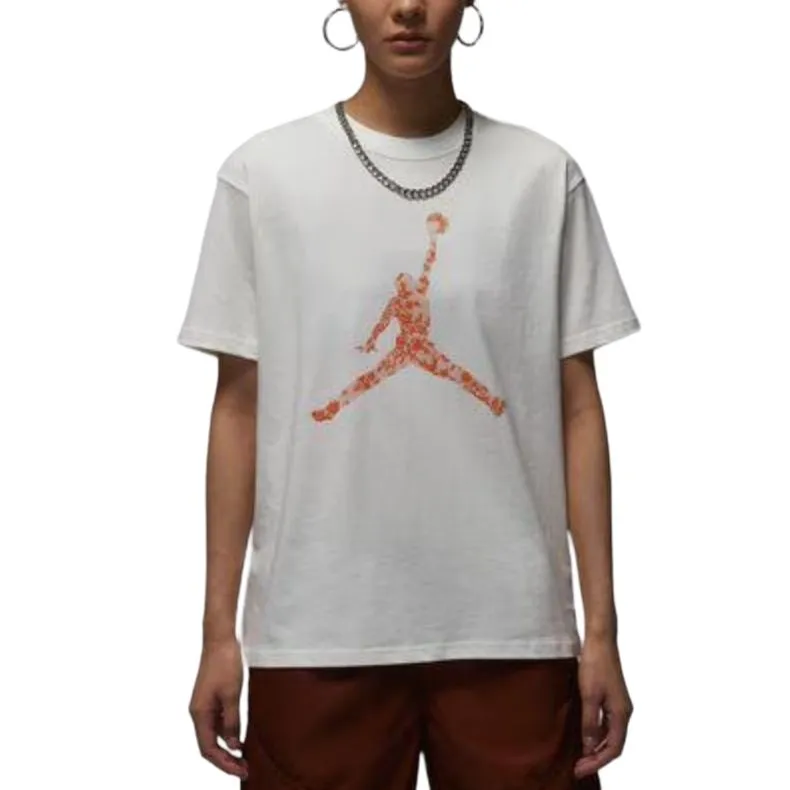 Jordan T-Shirts Women's White Crew Neck Moderate