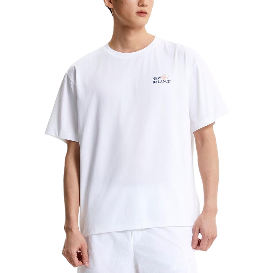 New Balance SEMI Over FITUNI FROZEN T Shirt Unisex 10 White