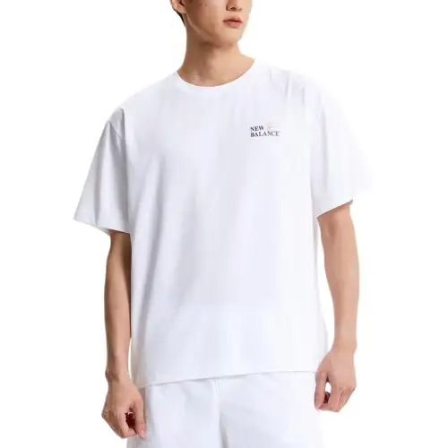 New Balance SEMI Over FITUNI FROZEN T Shirt Unisex 10 White