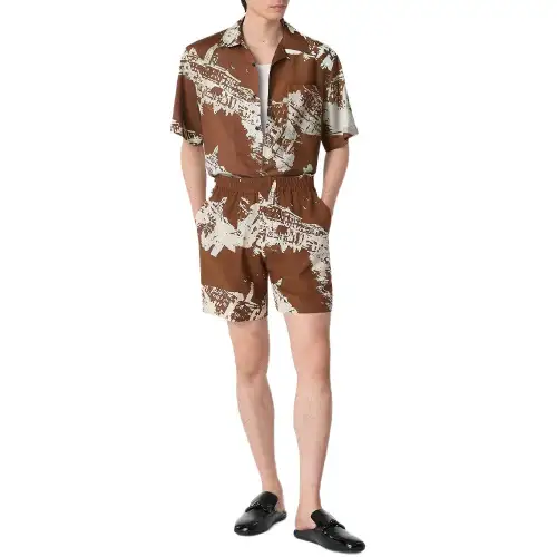 Bottega Veneta SS25 Casual Shorts Men's Brown