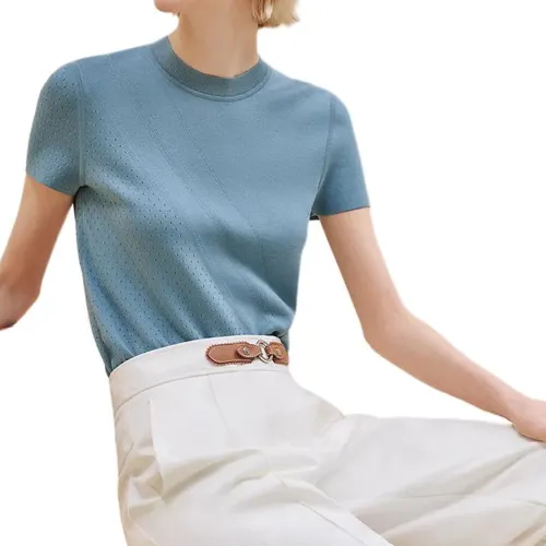 HERMES FW24 Knitwear Women's Blue