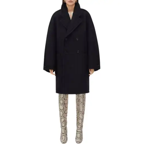 Bottega Veneta Coat Women's Marine Blue