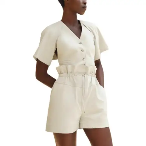 HERMES SS24 Casual Shorts Women's Foam White