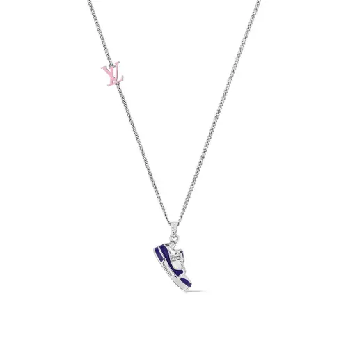 LOUIS VUITTON Brass Necklaces Unisex Silver