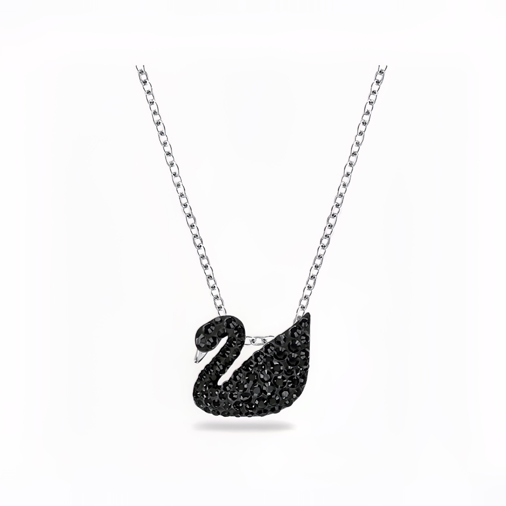 Swarovski Swarovski Iconic Swan черный Лебединое (маленькое) колье женский черный