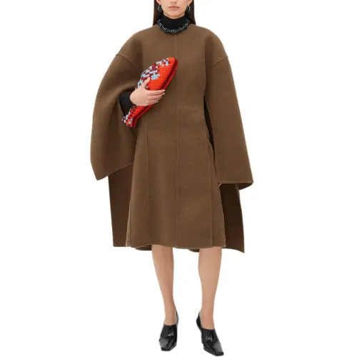 Bottega Veneta Long Sleeved Dress Women's Gingerbread