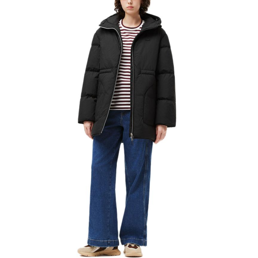 Женская куртка LACOSTE Down Coat (черная)