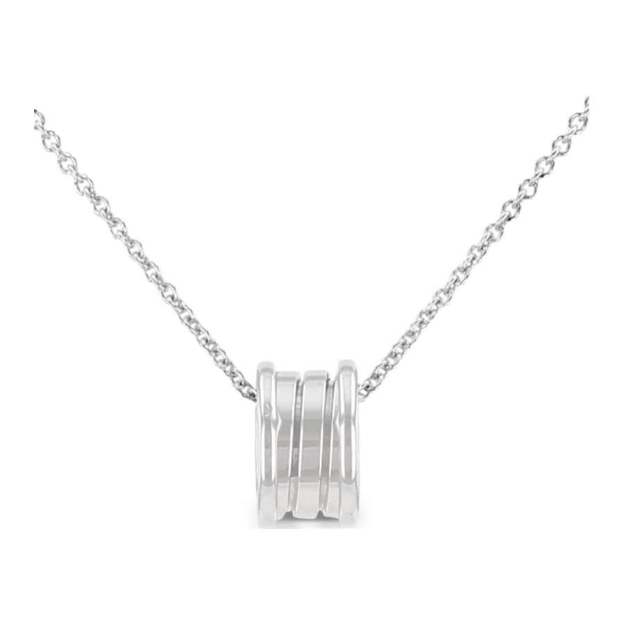 BVLGARI Pre Owned 2010s 18K White Gold B.zero1 Necklace