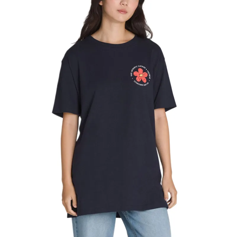 Vans T Shirts Unisex Black Crew Neck Moderate Straight Fit