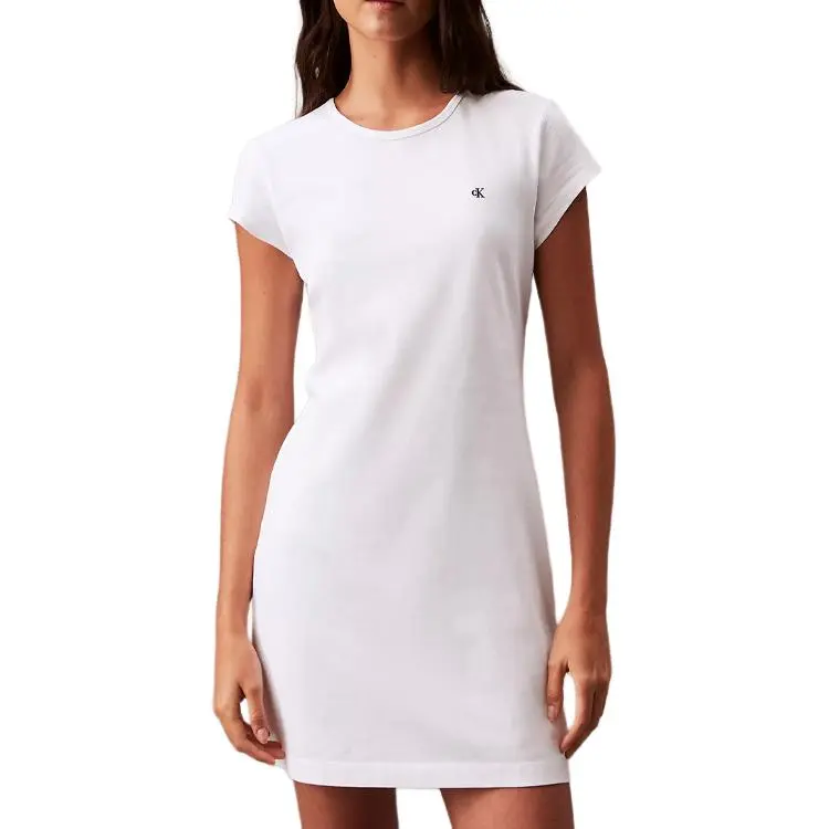 CALVIN KLEIN Short Sleeved Dress Women's Bright White