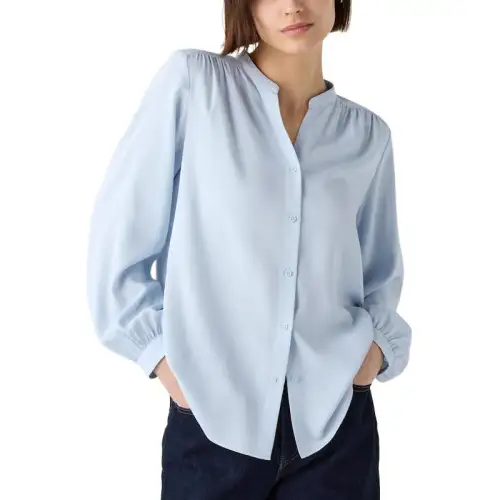 UNIQLO Shirts Women's Half Open Collar Moderate Other