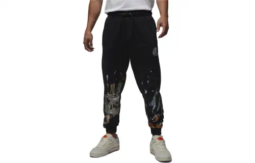 Jordan FLT ARTST FLC Knitted Sweatpants Men's Black