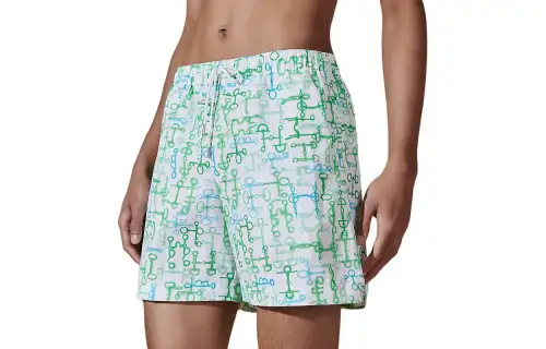 HERMES SS24 Casual Shorts Men's Lake Blue
