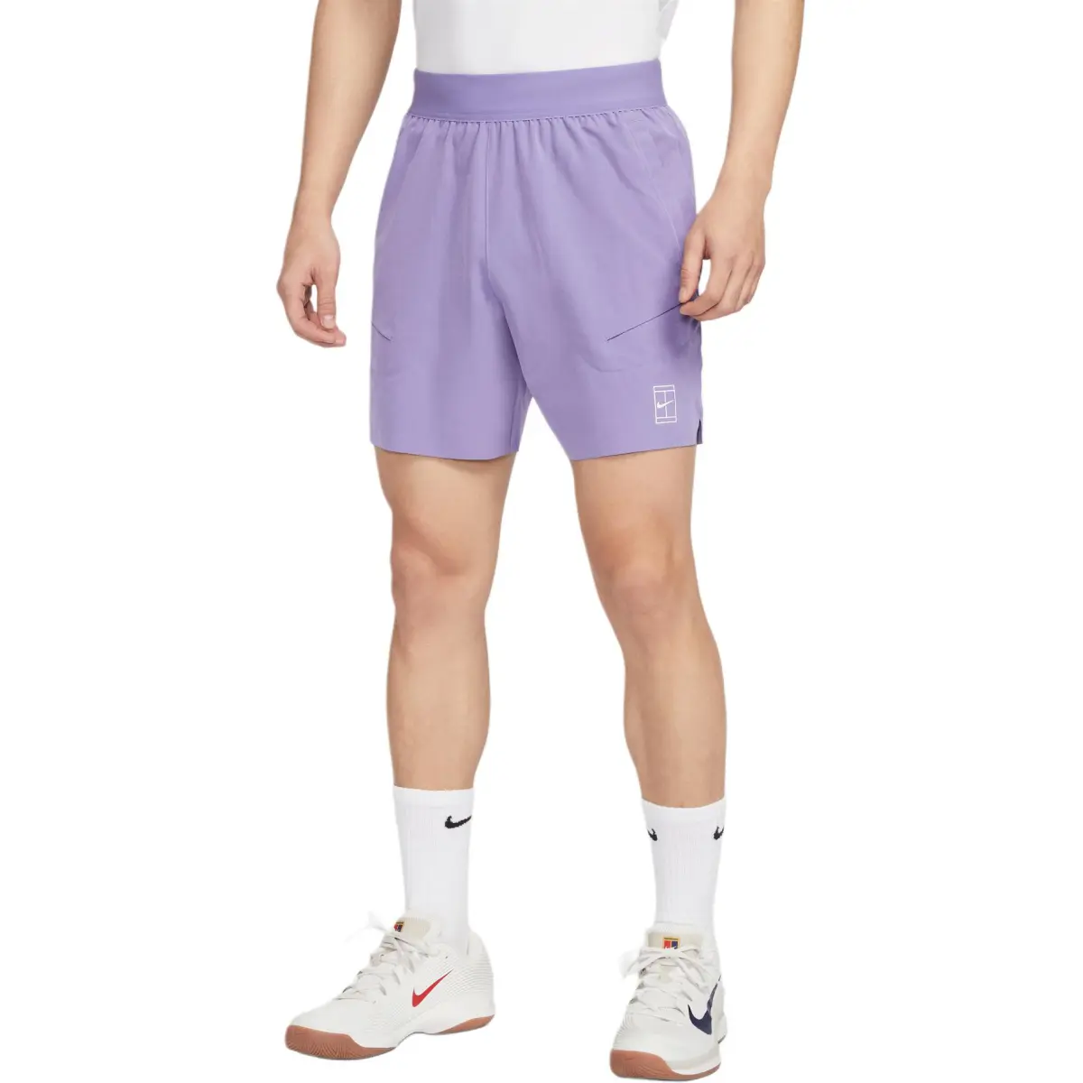 Nike Court AdvantageDri Fit Tennis Bottom Men's Soft Purple/White