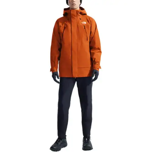 THE NORTH FACE Stormpeak Waterproof, Windproof, Breathable, And Thermal Windbreaker Jacket Men's Sunset Orange