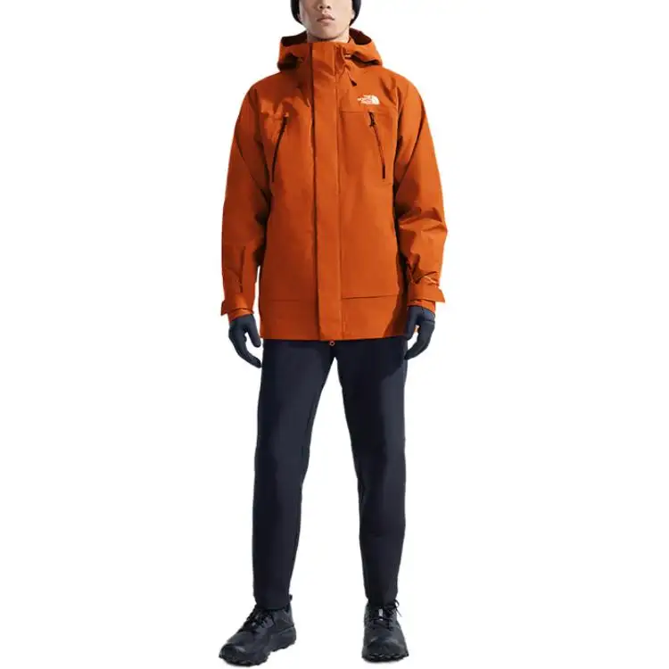 THE NORTH FACE Stormpeak Waterproof, Windproof, Breathable, And Thermal Windbreaker Jacket Men's Sunset Orange