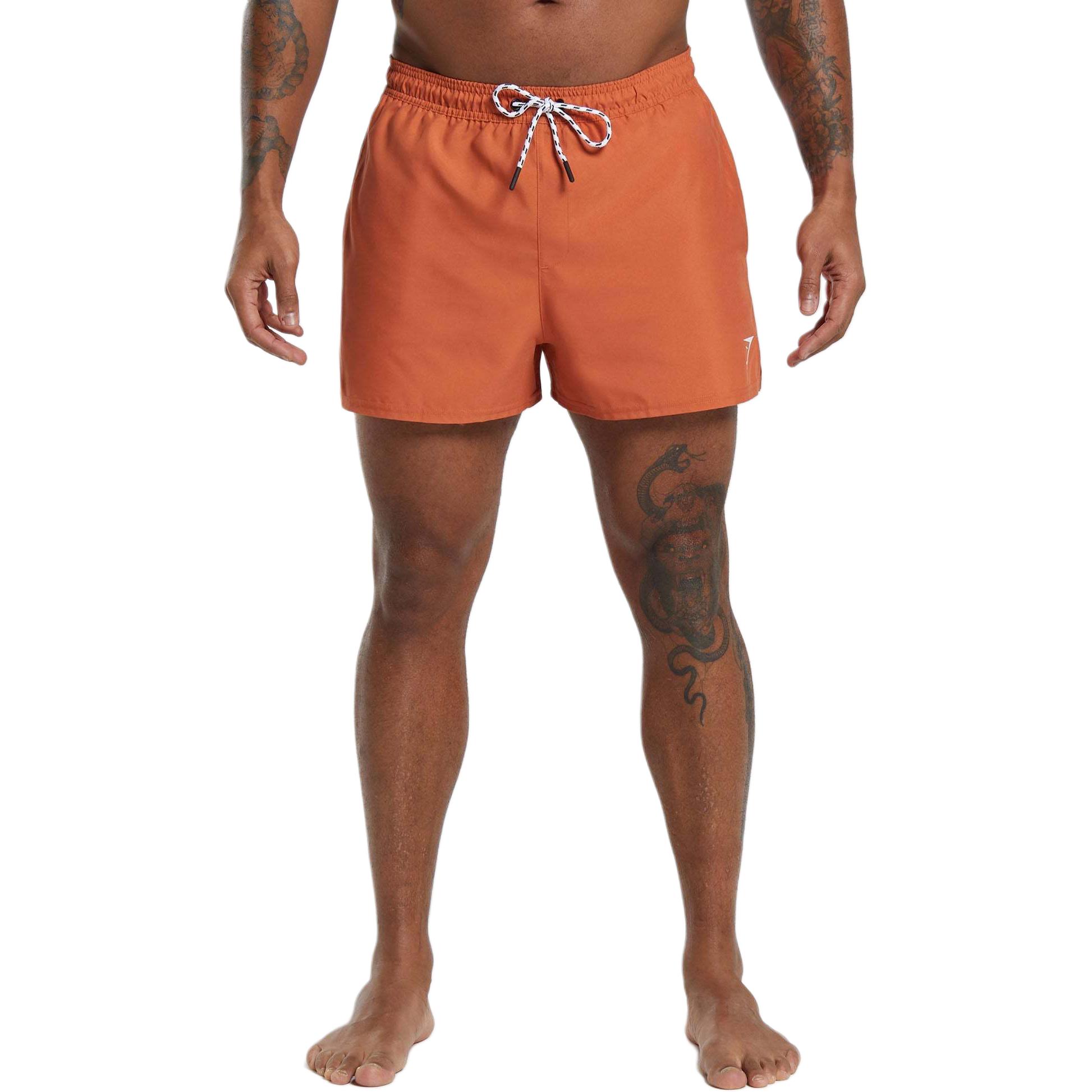 GYMSHARK 3' SWIM SHORTS Swimming Shorts Men's Orange