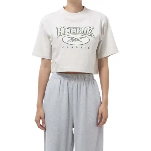 Reebok T Shirt Women's Chalk Mixed Color
