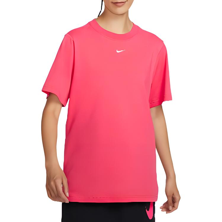 Женская футболка Nike Sportswear (розово-белая)
