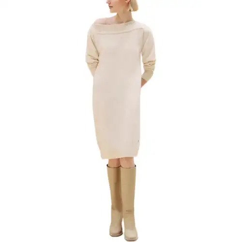 HERMES FW24 Long Sleeved Dress Women's White