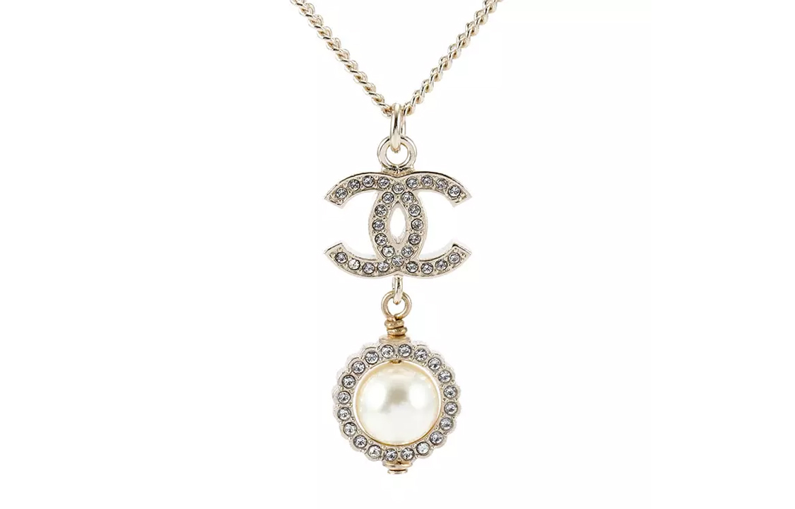 Женское колье Chanel (золотое)